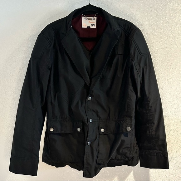 Jack and Jones Jean Intelligence Black Jacket - Picture 2 of 8